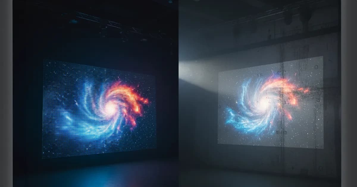 Pantalla LED vs videoproyección: comparativa